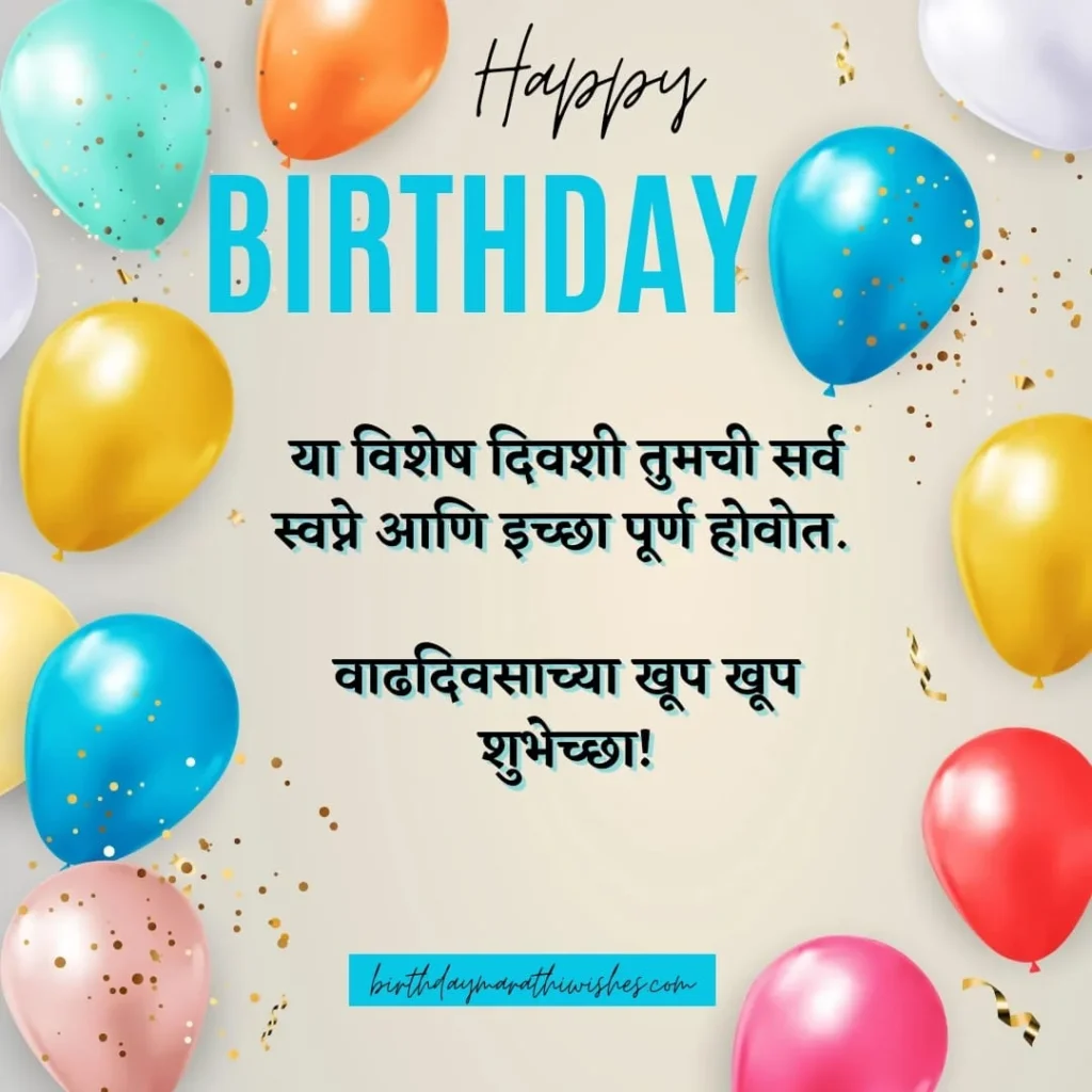 Happy birthday wishes in marathi,marathi birthday image